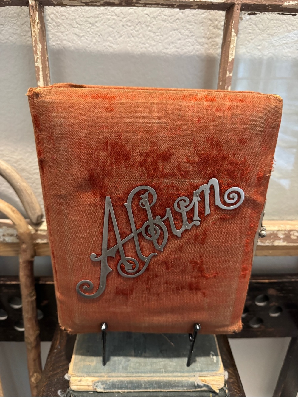 Antique Photo Album Circa 1800s With Photos